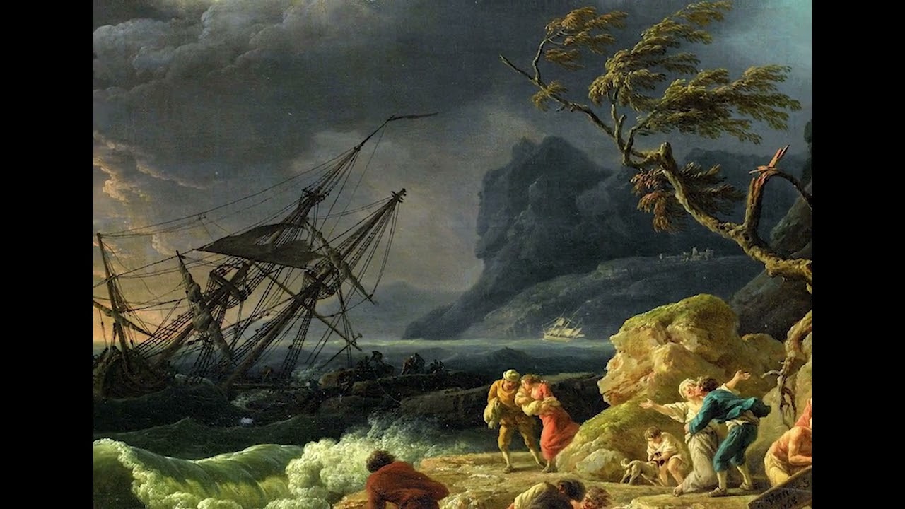 Le Naufrage, Vernet et Diderot