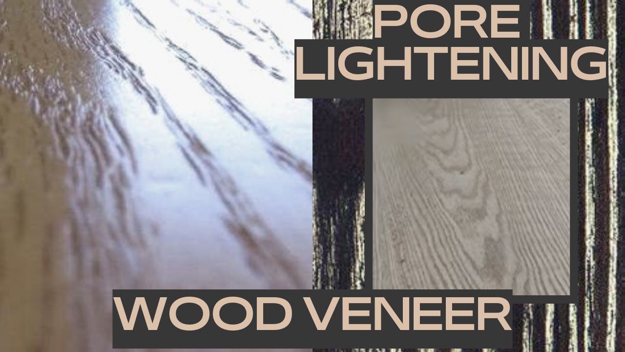 How to paint the wood veneer after lightening the pores #تفتيح_مسام #الخشب #furnitureart #2022