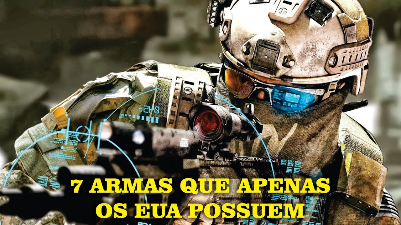 7 ARMAS QUE S&Oacute; OS EUA POSSUEM