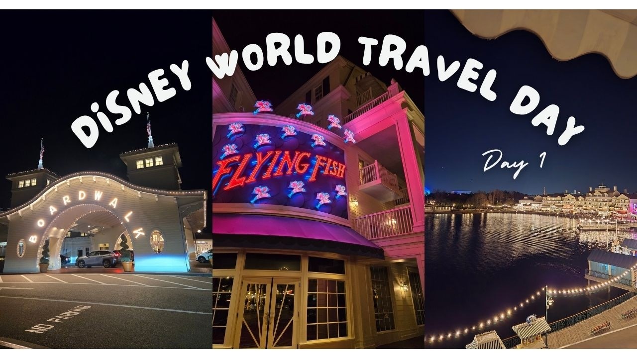 Travel Day- Checking into my DVC home resort, boardwalk villas, Epcot, Dinner at Flying Fish 