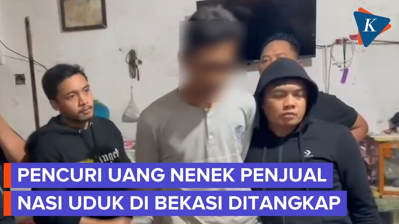 Detik-detik Polisi Dobrak Rumah Pencuri Uang Nenek Atnah, Pedagang Nasi Duduk di Bekasi