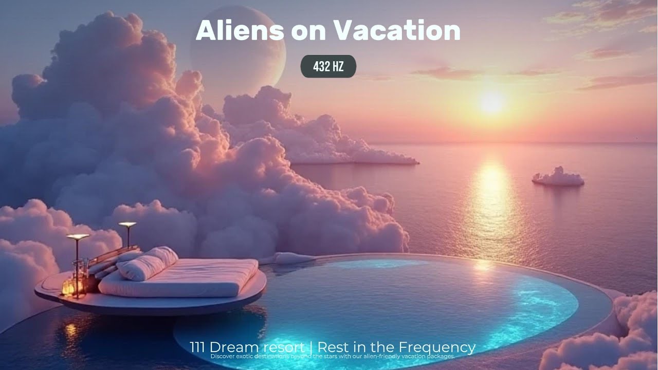 Aliens on Vacation 432Hz | 111 Dream resort | Rest in the Frequency no.4
