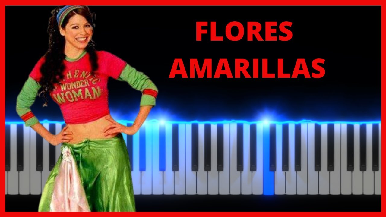 Floricienta - Flores Amarillas | Piano Tutorial | Karaoke | Midi