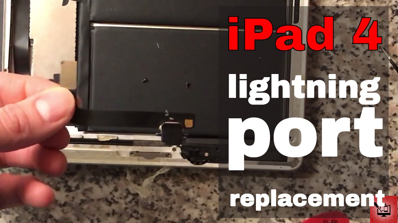 Инструкция по замене разъема зарядки и ЖК-экрана iPad 4.