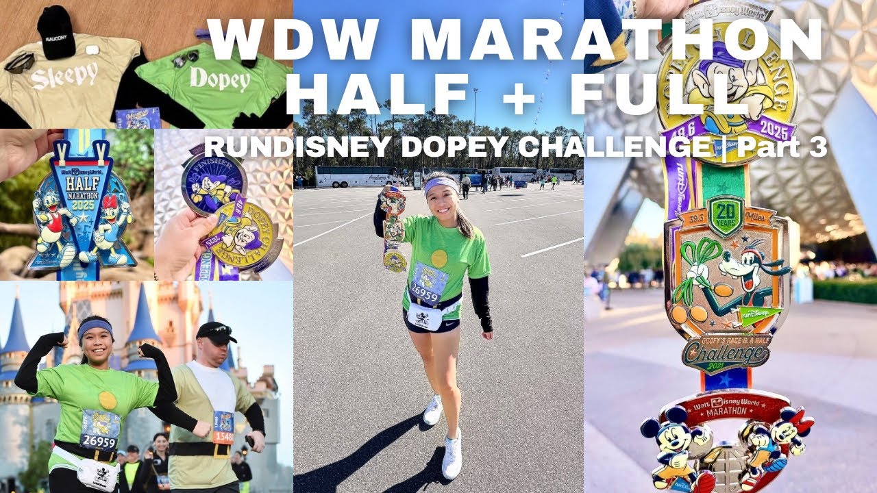 DISNEY WORLD MARATHON 2025 | Dopey Challenge, Half + Full Marathon Recap | Part 3