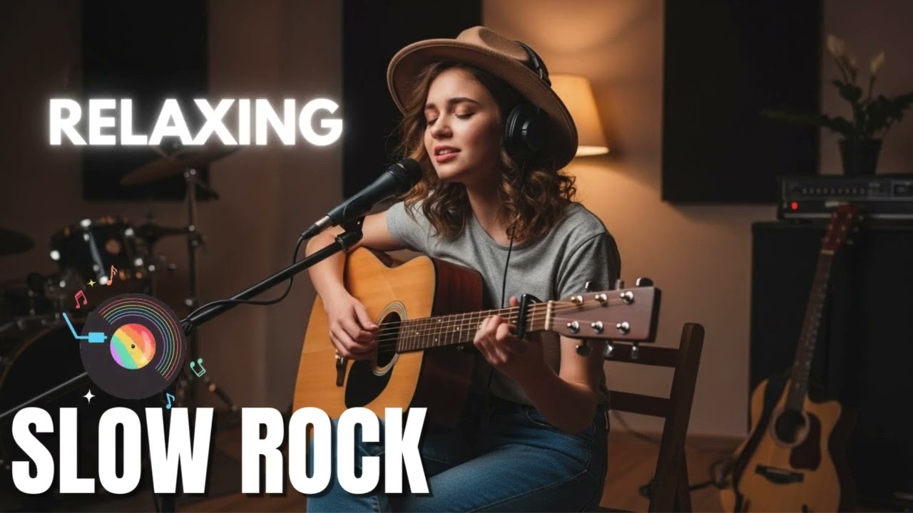 🌙 Night Chill Slow Rock Playlist | Relaxing Soft Rock for Healing & Deep Sleep