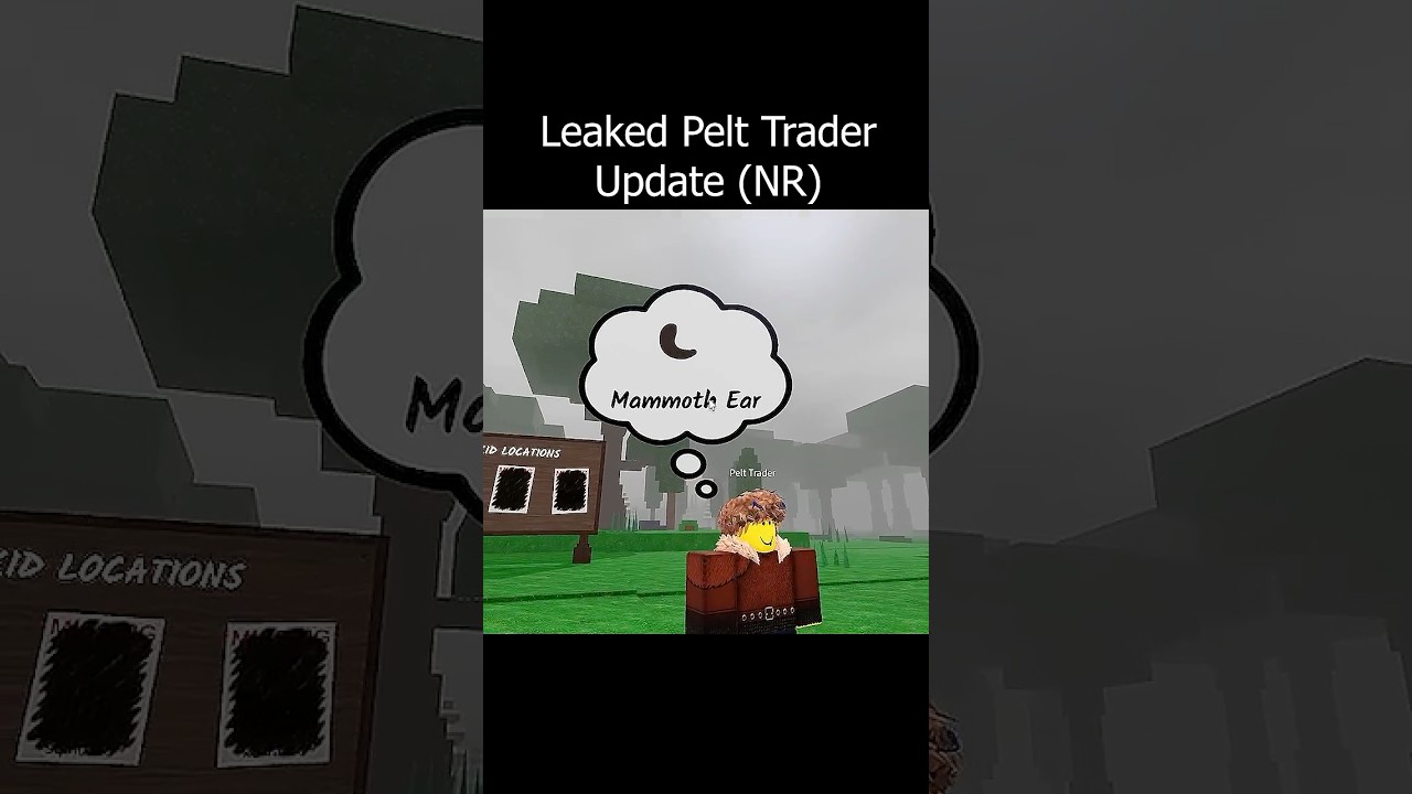 New Pelt Trader Update In 99 Nights (Concept) #roblox #99nights