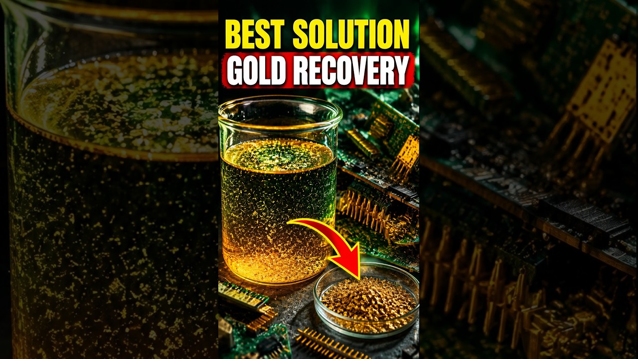 How To Make The Best Solution For Gold Recovery From Electronics | AP Solution Acid Peroxide Method