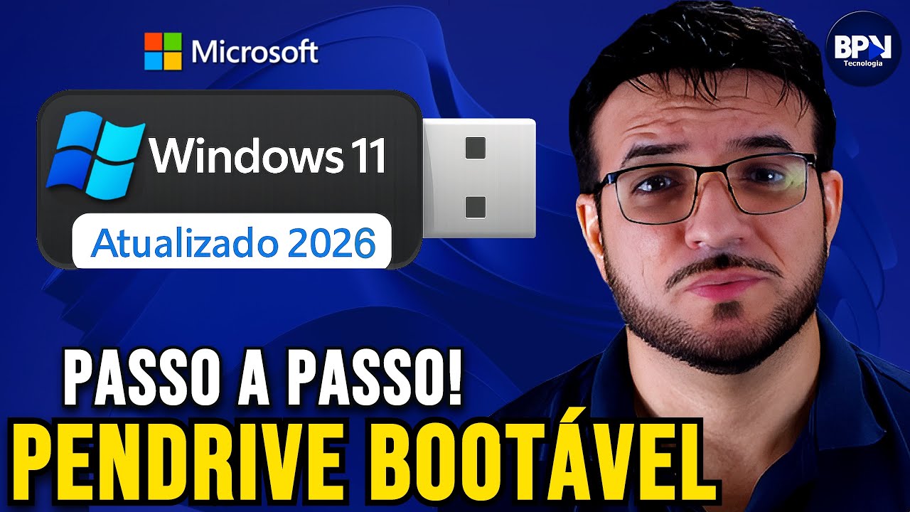 Como Criar um PENDRIVE BOOTÁVEL com Rufus [Windows 11] - Atualizado 2026!
