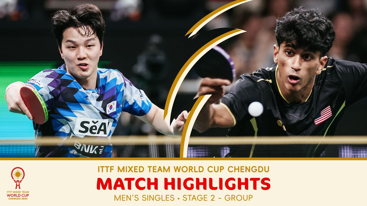 An Jaehyun vs Sid Naresh | KOR vs USA MS | Stage 2 | #ITTFWorldCup 2024