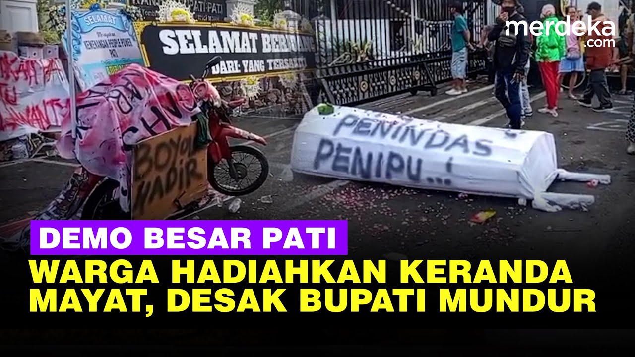 Situasi Terkini Demo Pati: Warga Hadiahkan Keranda Mayat, Tuntut Bupati Mundur