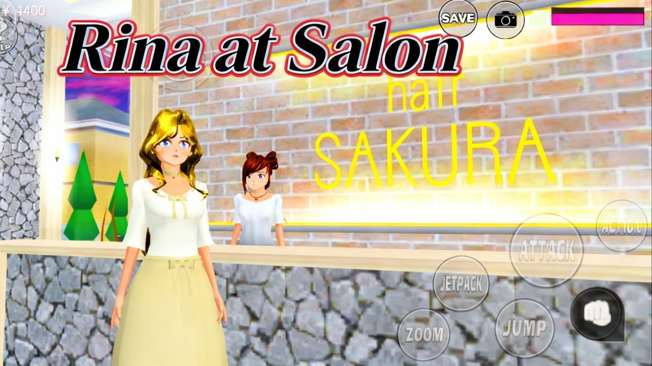 Sakura school simulator Rina Tamaki in salon