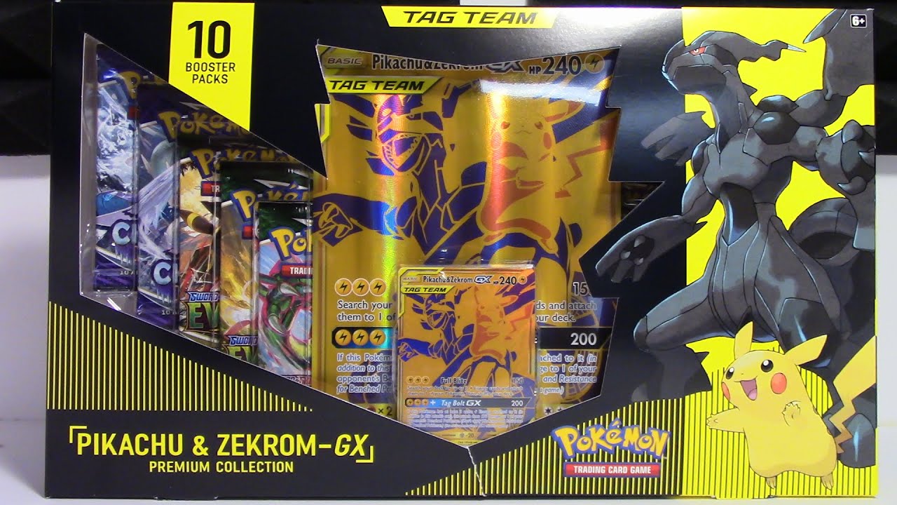 I PULLED ONE! Pikachu & Zekrom GX Premium Collection Box