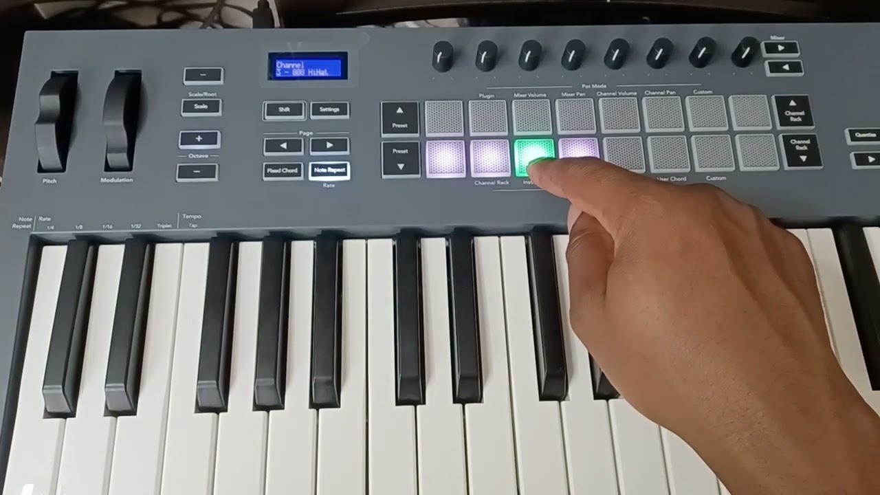 Fl key 37 note repeat feature# #flstudio #flstudioflkey37 ##flstudiotutorials 