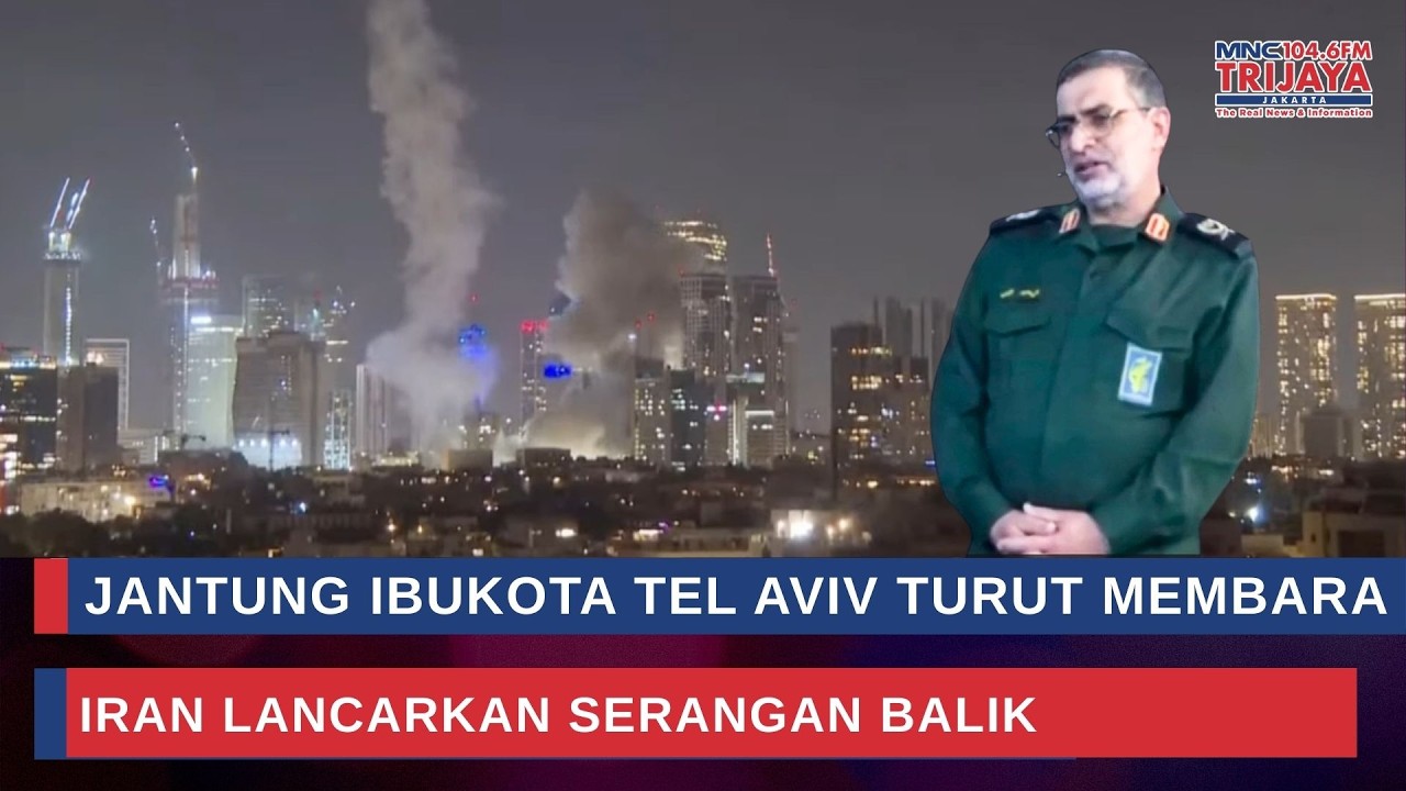 Rudal Iran Hantam Pusat Ibukota Tel Aviv Israel sebagai Serangan Balik | Trijaya Update