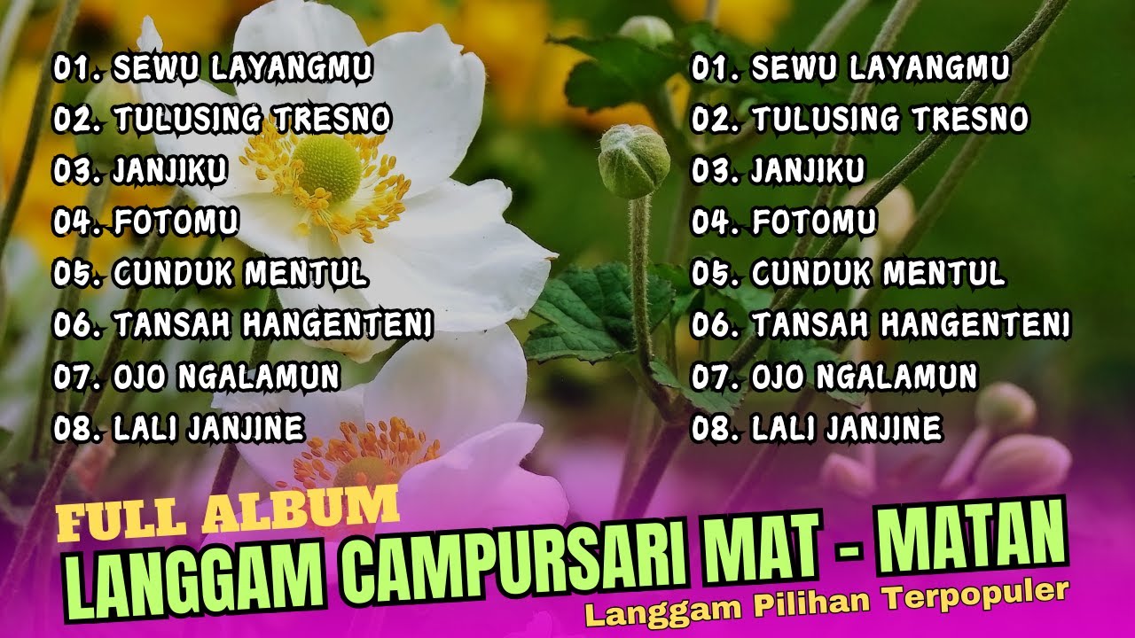 LANGGAM LAWAS MAT MATAN - CAMPURSARI SRAGENAN FULL ALBUM