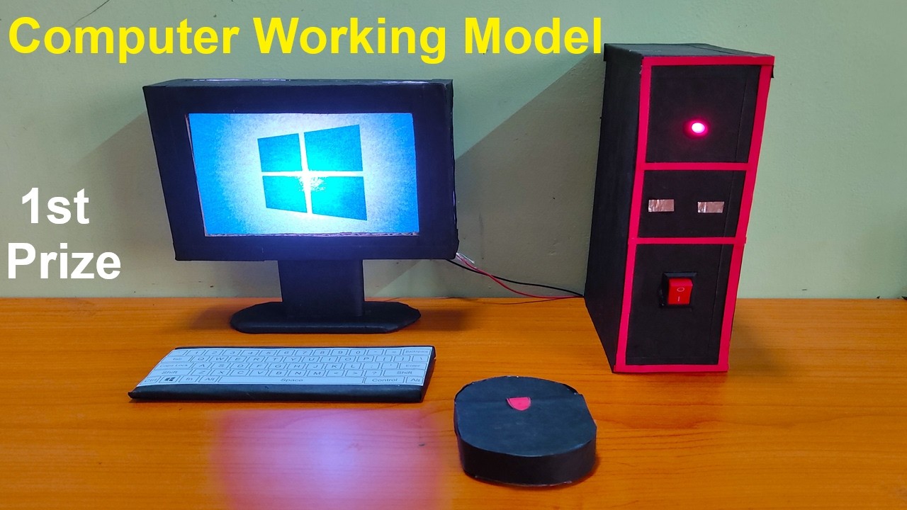 Computer Working Model for Science Exhibition | DIY Computer Parts Project for Students  craftpiller