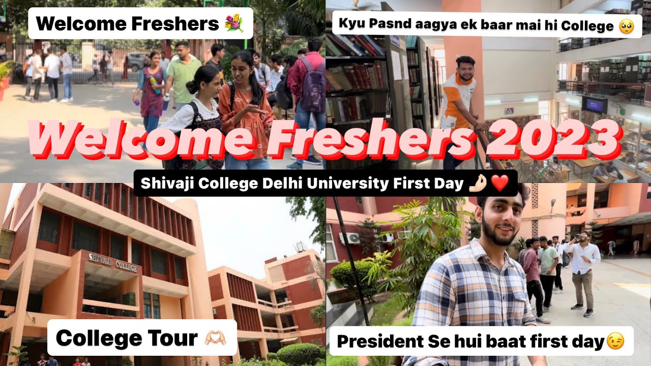 SHIVAJI COLLEGE | First Day In College 😉|Delhi University| College Tour🫶🏻| Welcome Freshers❤️2023