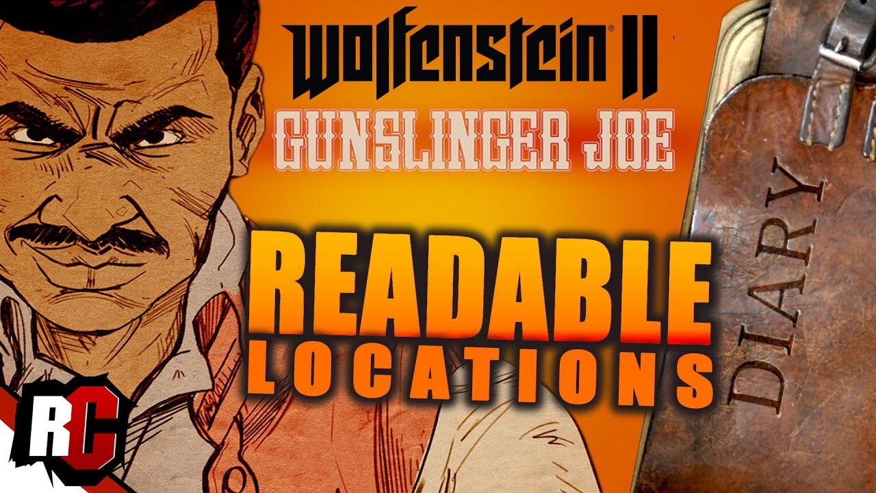 All READABLE Locations | Wolfenstein 2 - Gunslinger Joe DLC (Read the Defense Achievement / Trophy)