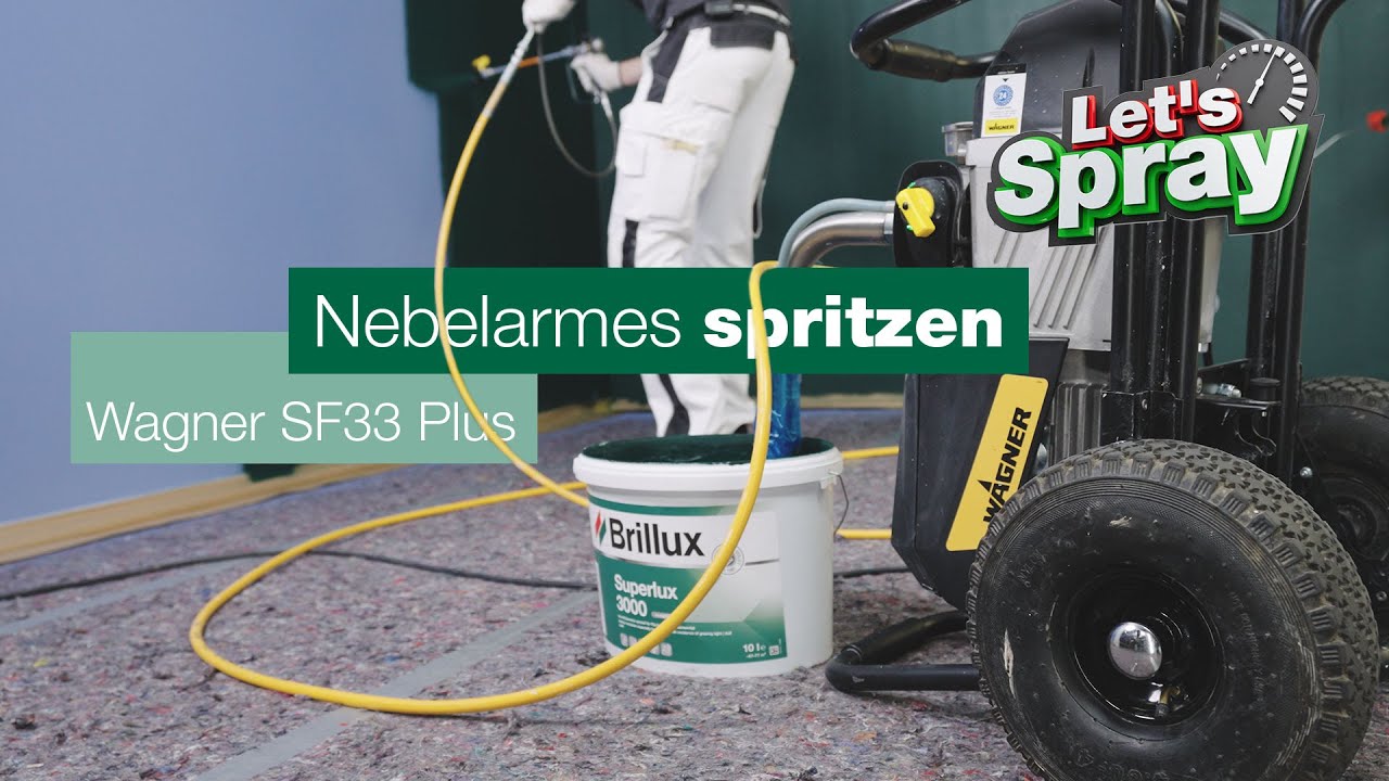 Professionelles Spritzen mit der Wagner SF 33 Plus: Inbetriebnahme und nebelarmes Arbeiten (2/4)