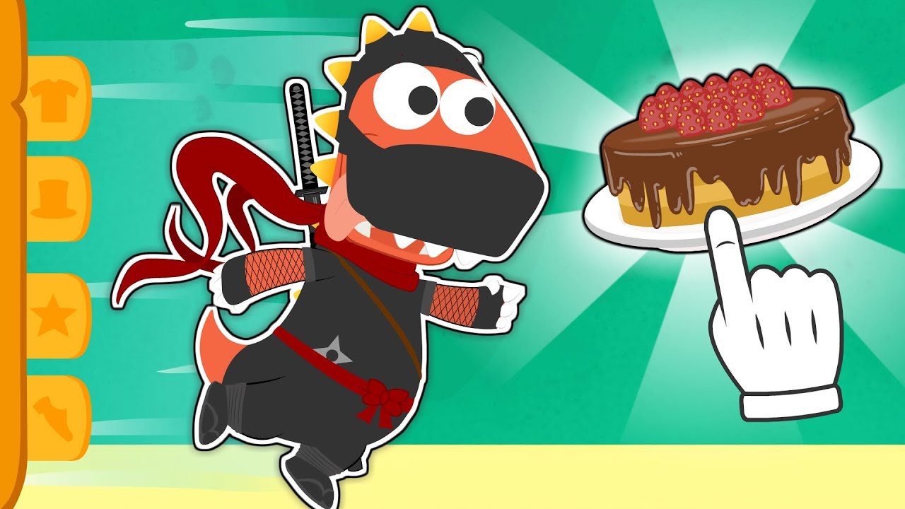 Aprende con Eddie a disfrazarte de Ninja 🉐 Eddie el dinosaurio se viste de ninja