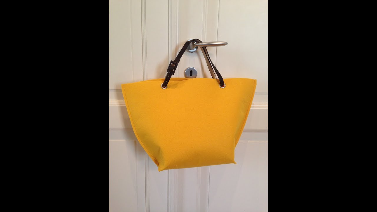 Anna Borrelli - TUTORIAL - La borsa in Feltro a trapezio