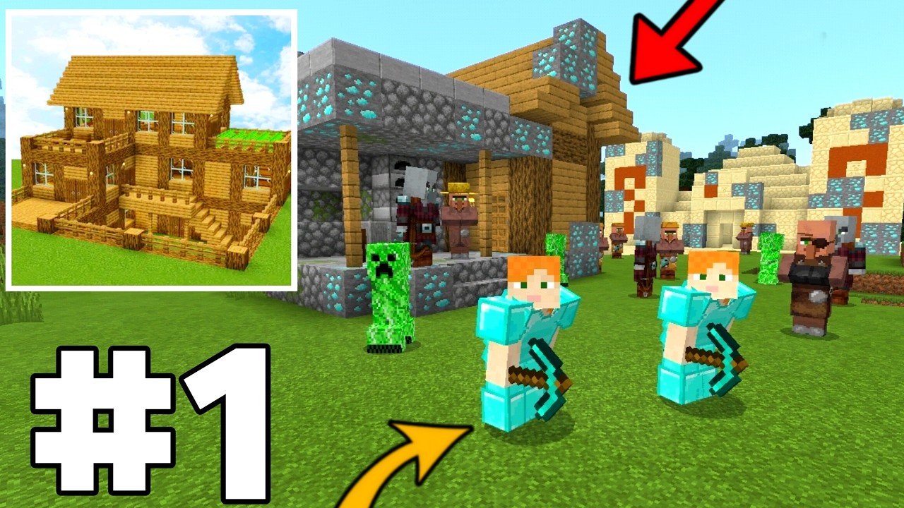 Block crazy robo world multiplayer survival Gameplay walkthrough ep 1 - Diamonds