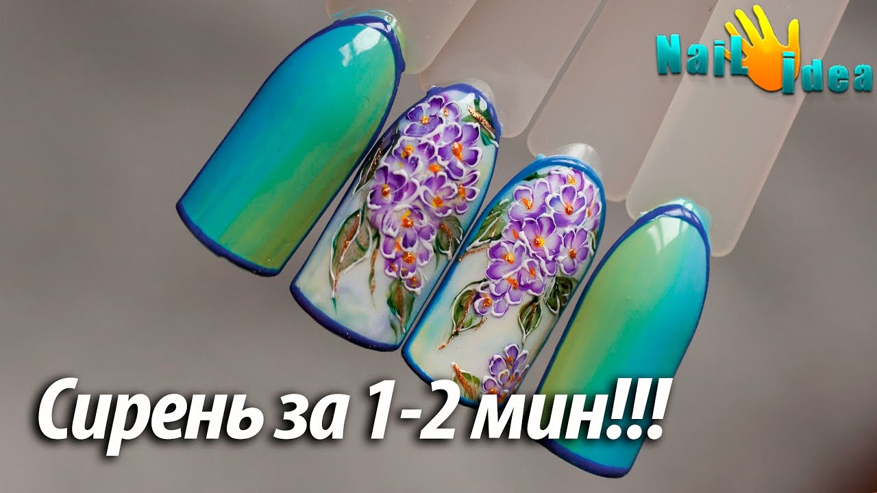 💅РИСУНКИ на ногтях цветы 