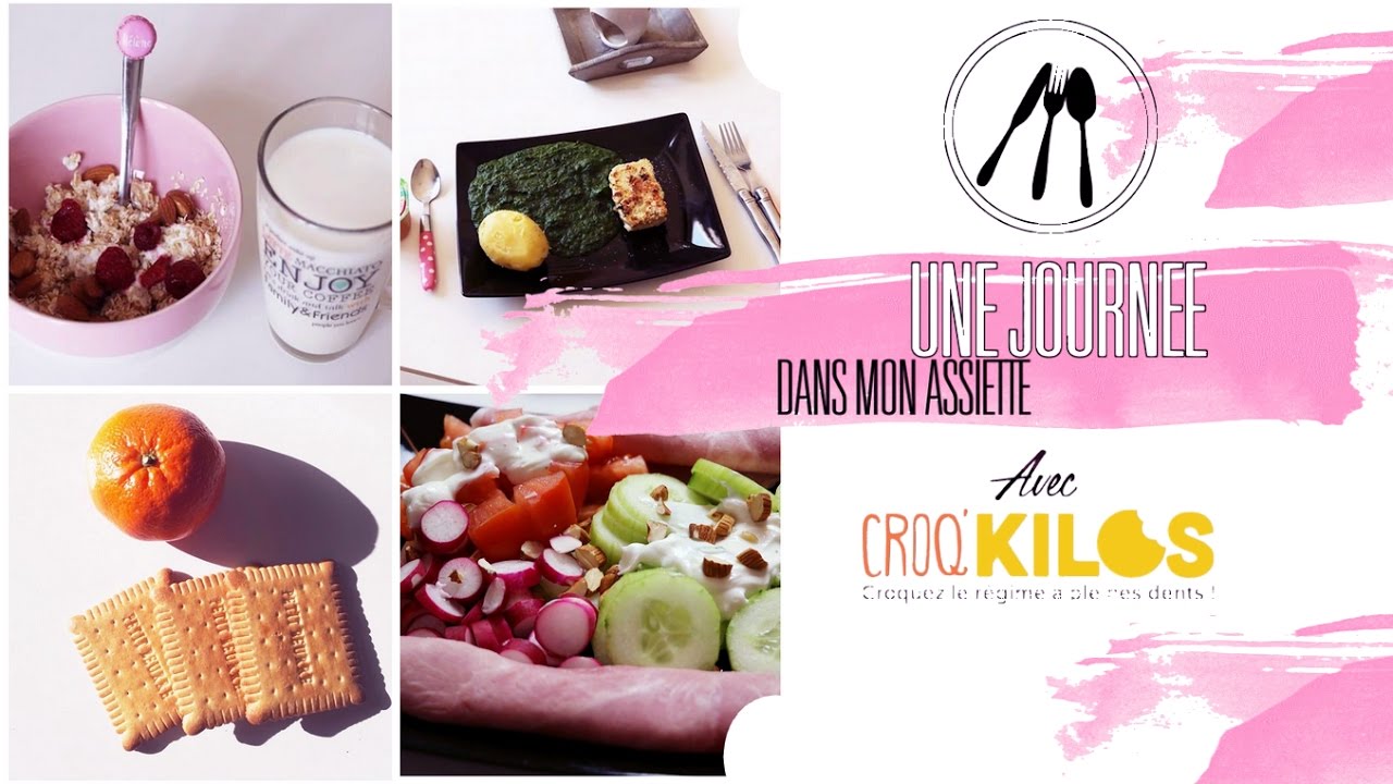 l►Une journée dans mon assiette avec Croq'Kilos ! ( What I eat in a day)