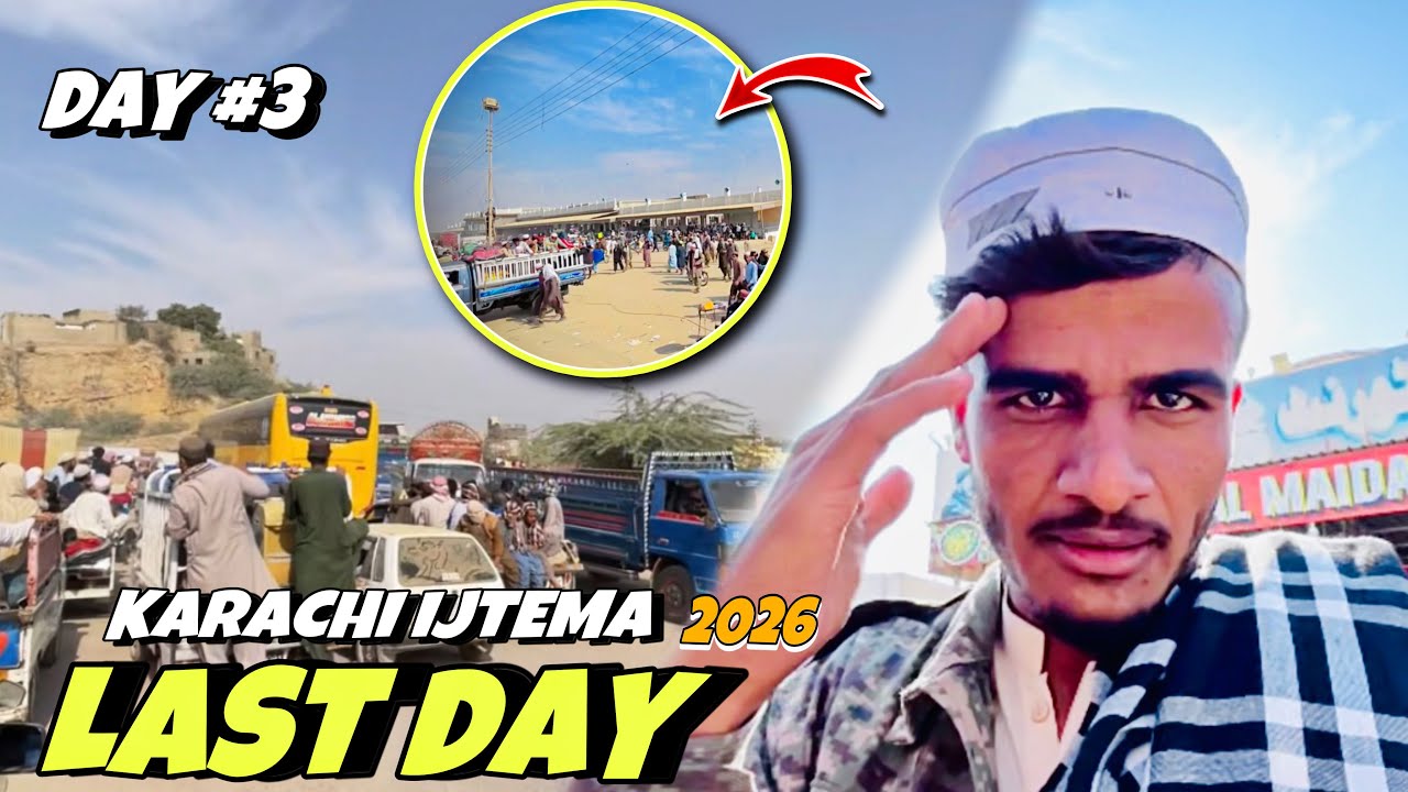 Last Day Karachi Ijtema 2026 | Hum Log Traffic Main Fas Gye | Daily Vlog | Vlogging With Mashooq 