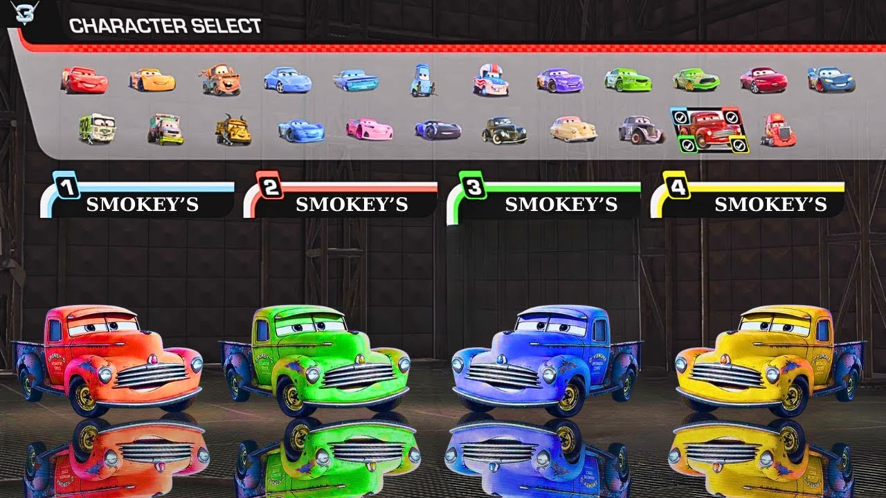 Cars 3: Driven to Win Which color Smokey's do you think will win #cars3driventowin #cars3 #disney