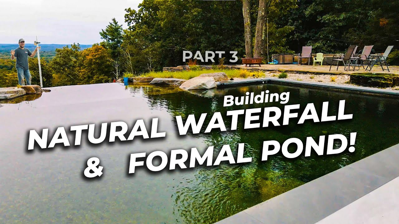 Creating the NEGATIVE EDGE Waterfall | EUROPEAN Style RECREATION Pond Part 3