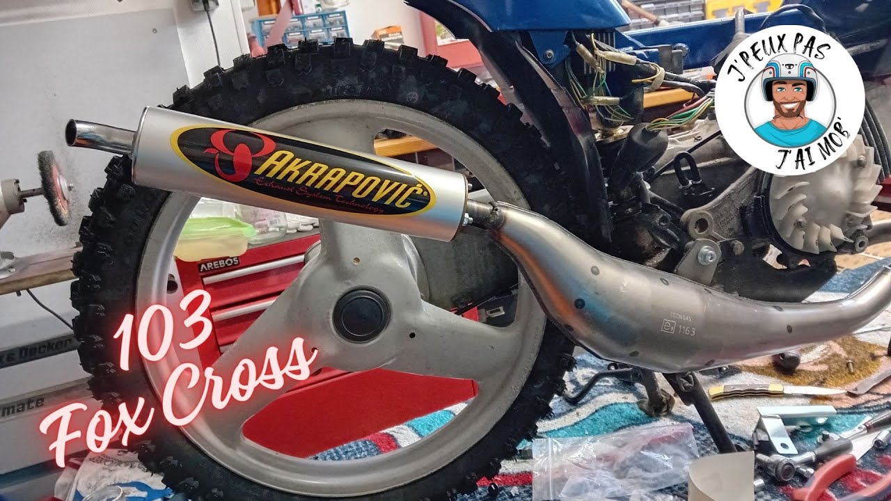 😱 Pot Akrapovic 😍 Peugeot 103 FOX