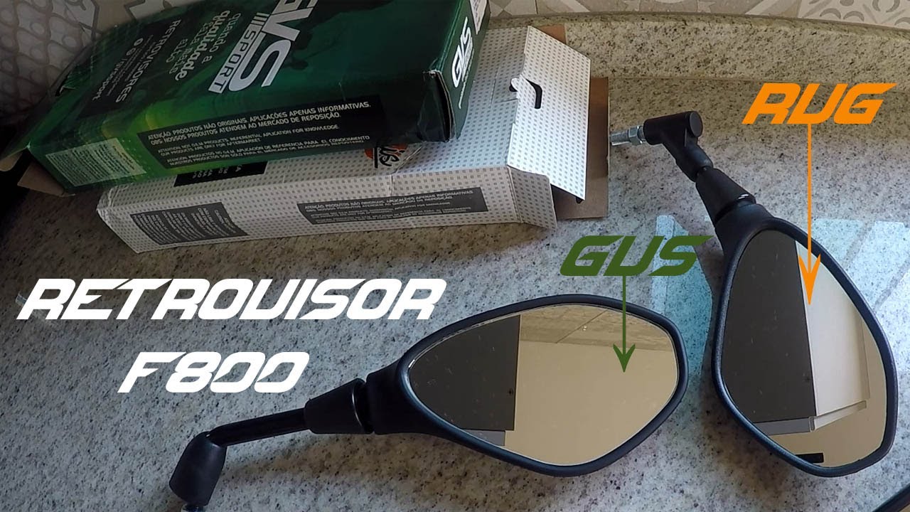 RETROVISOR F800 - QUAL O MELHOR ? GVS OU RVG ? LENTE PLANA OU CONVEXA ?