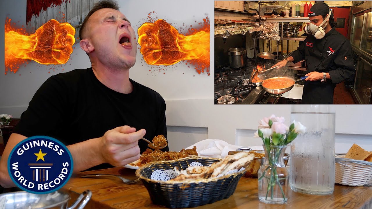 SPICIEST CURRY IN THE WORLD as seen on Man vs Food | CAROLINA REAPER PEPPER