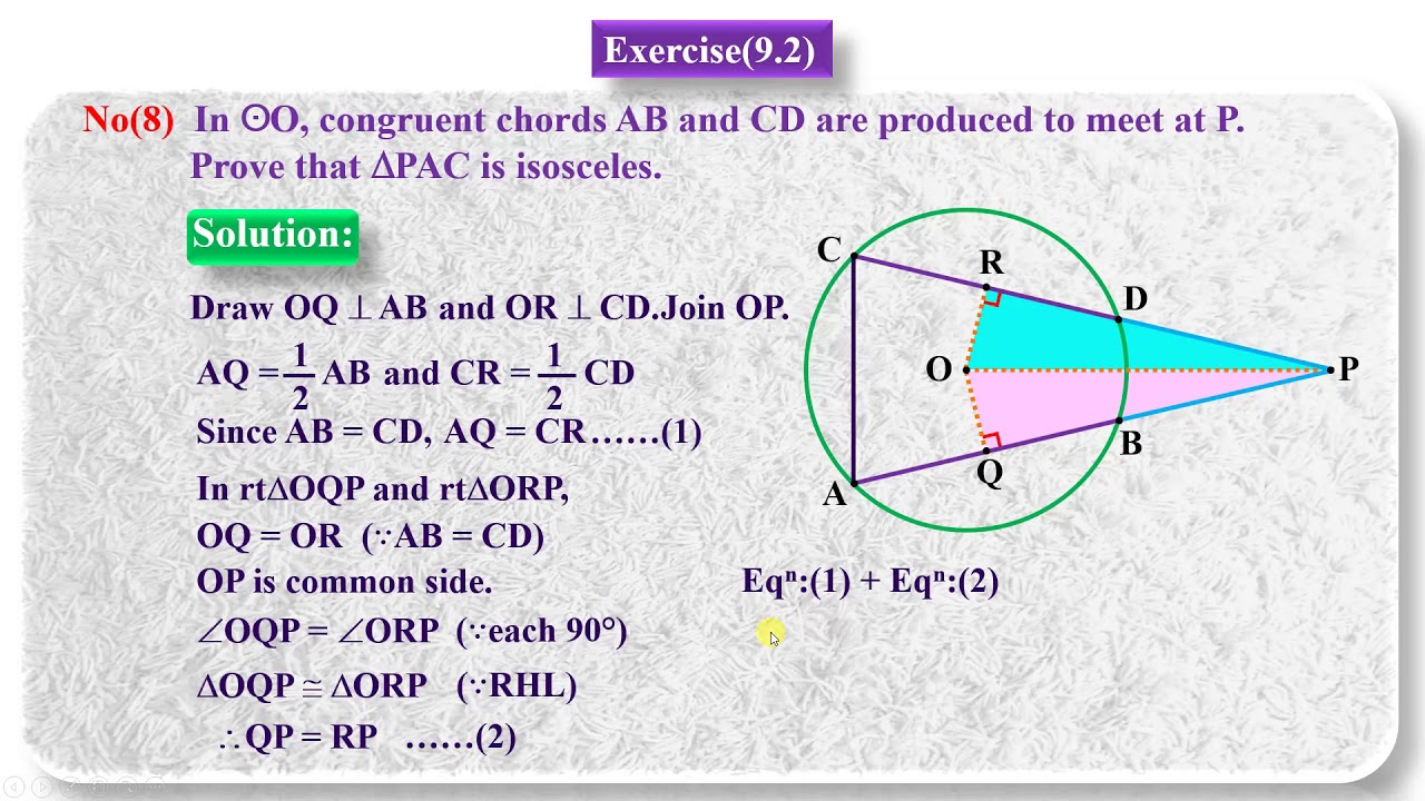 New Grade 10 Mathematics Chapter (9) Circles Part 23