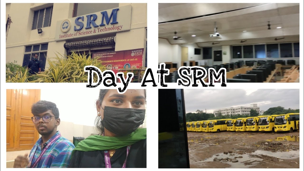 DAY AT SRM❤️&zwj;🔥||SRM Ramapuram||College Vlog❤️||#bhavxii #srmramapuram #srm #subscribe