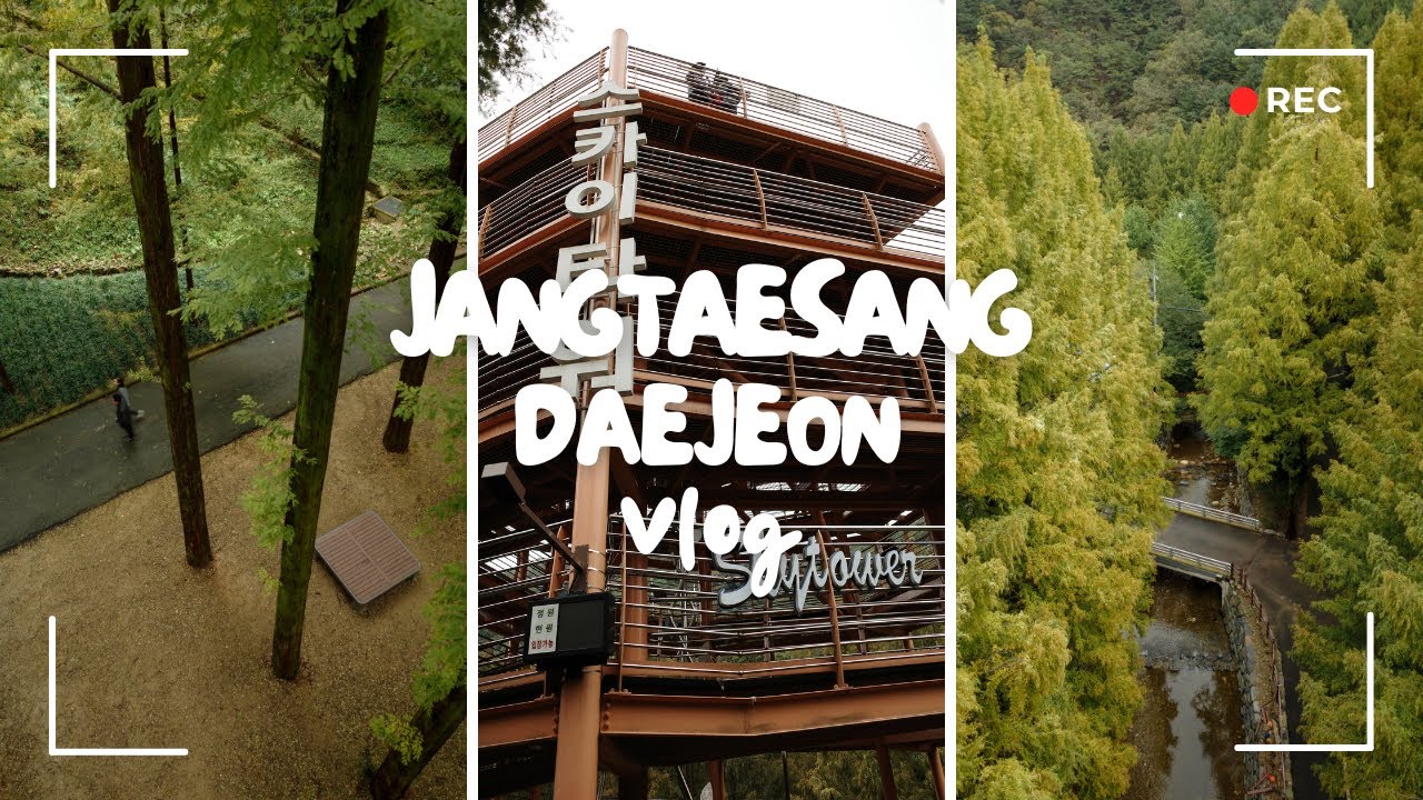 KOREA VLOG 🇰🇷 เที่ยวเกาหลี Jangtaesan Recreational Park Daejeon 🥖🍰✨🌳🍁🍂