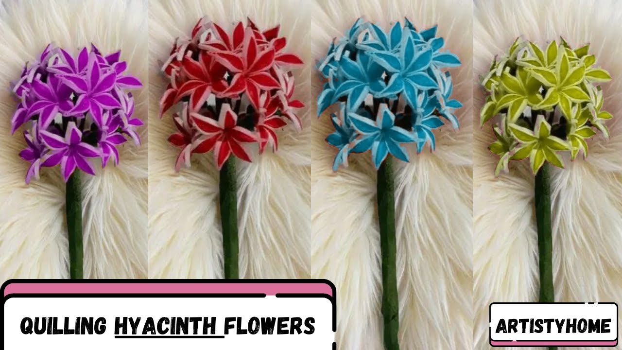 Quilling Hyacinth Flower Tutorial: Step-by-Step Paper Craft Guide