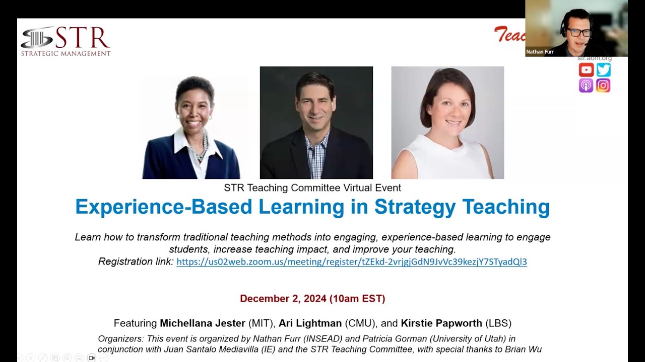 STR Teaching Discussion: Experience-Based Learning in Strategy Teaching
