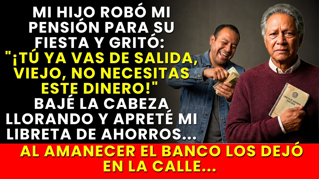 Robó mi pensión y gritó: 