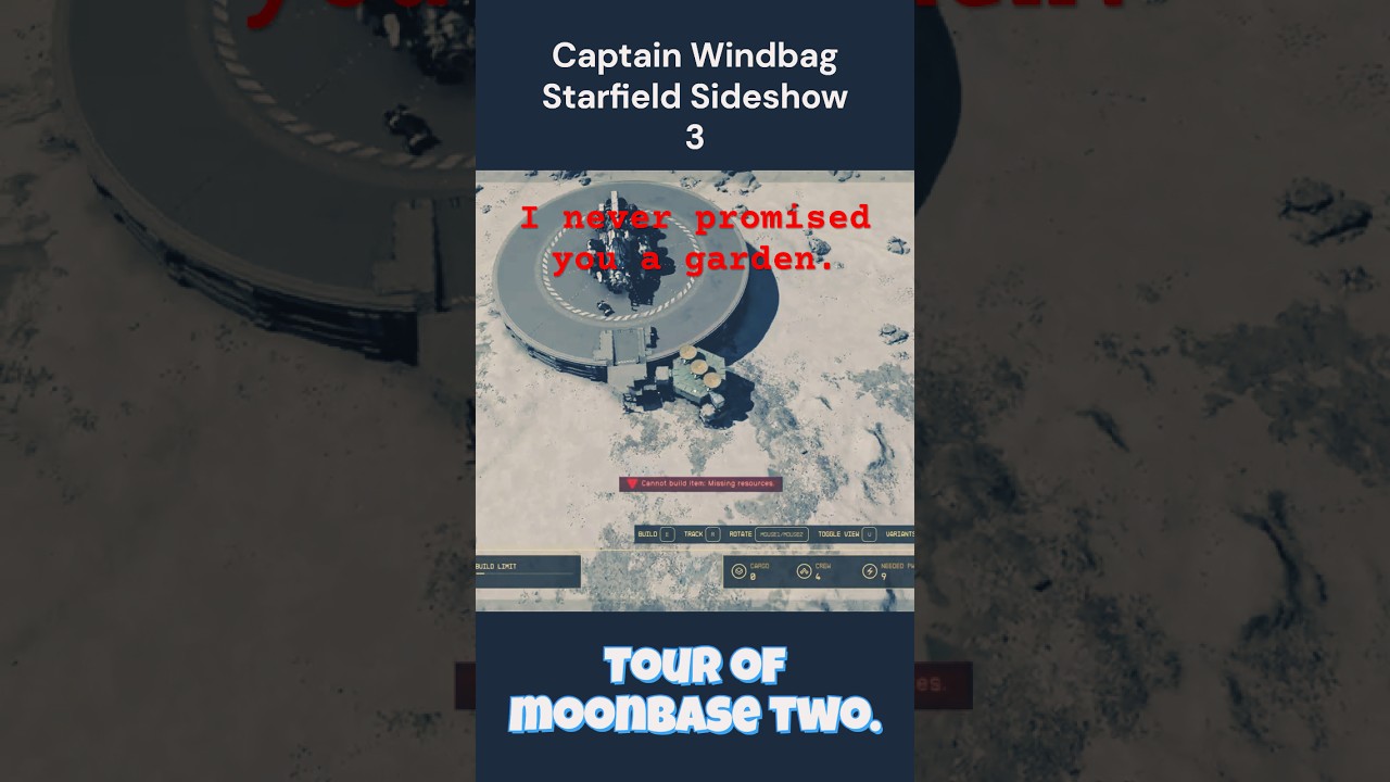 Starfield: TOUR OF MOONBASE TWO. | #starfield #starfieldgameplay #gamingshorts  #shortsfeed