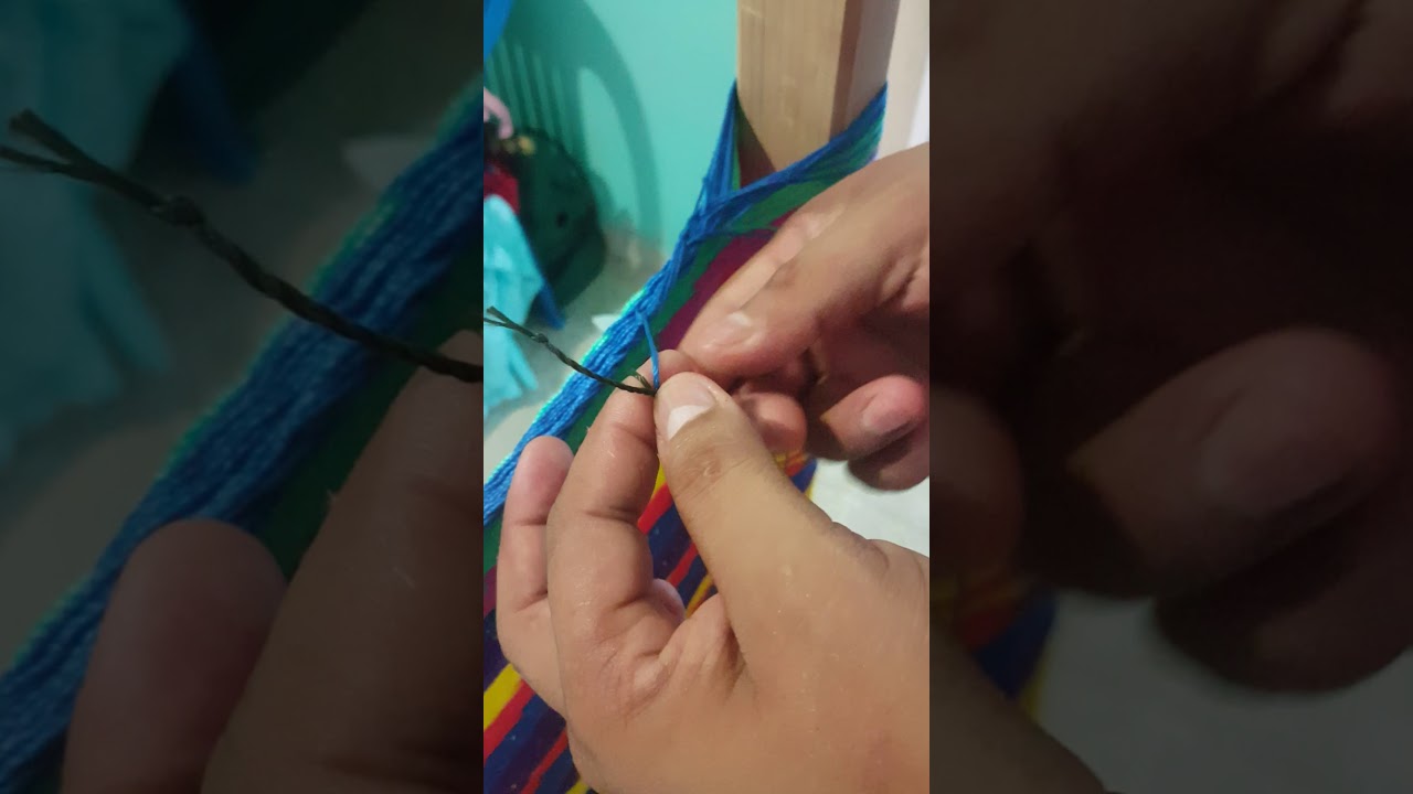 (11)- hamaca, nudos para comenzar y empalmar  agujas.