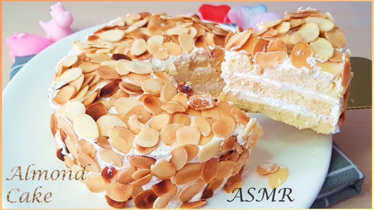 Almond Cake Recipe | Delicious almond cake, very easy recipes [ASMR]
