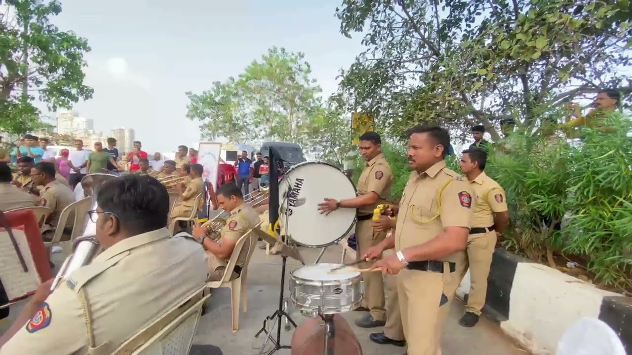 Mumbai Police Band | Marine drive | Hello Sidhu | Kannadavloge | Mumbaivloger