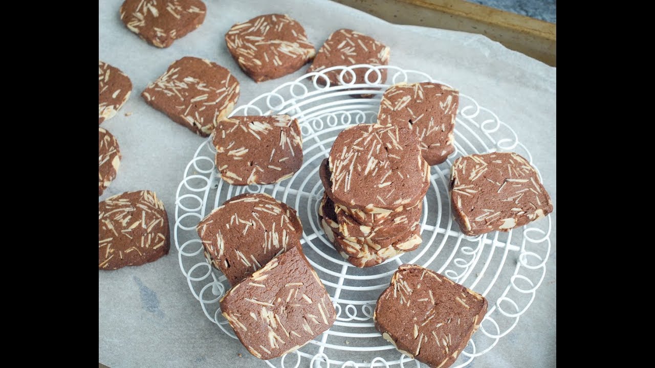 朱古力杏仁曲奇食譜  簡單做法 ！新手必學！｜Chocolate Almond Cookies Recipe