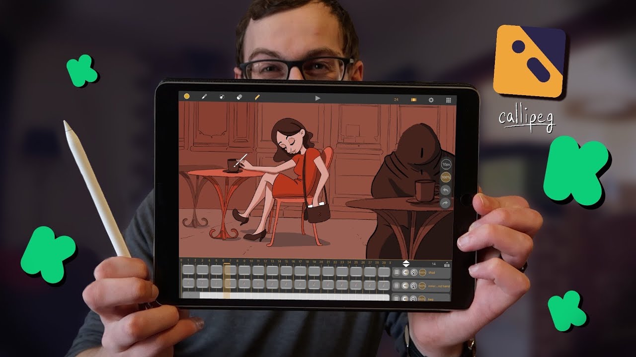 On lance notre application d’animation sur iPad : Callipeg