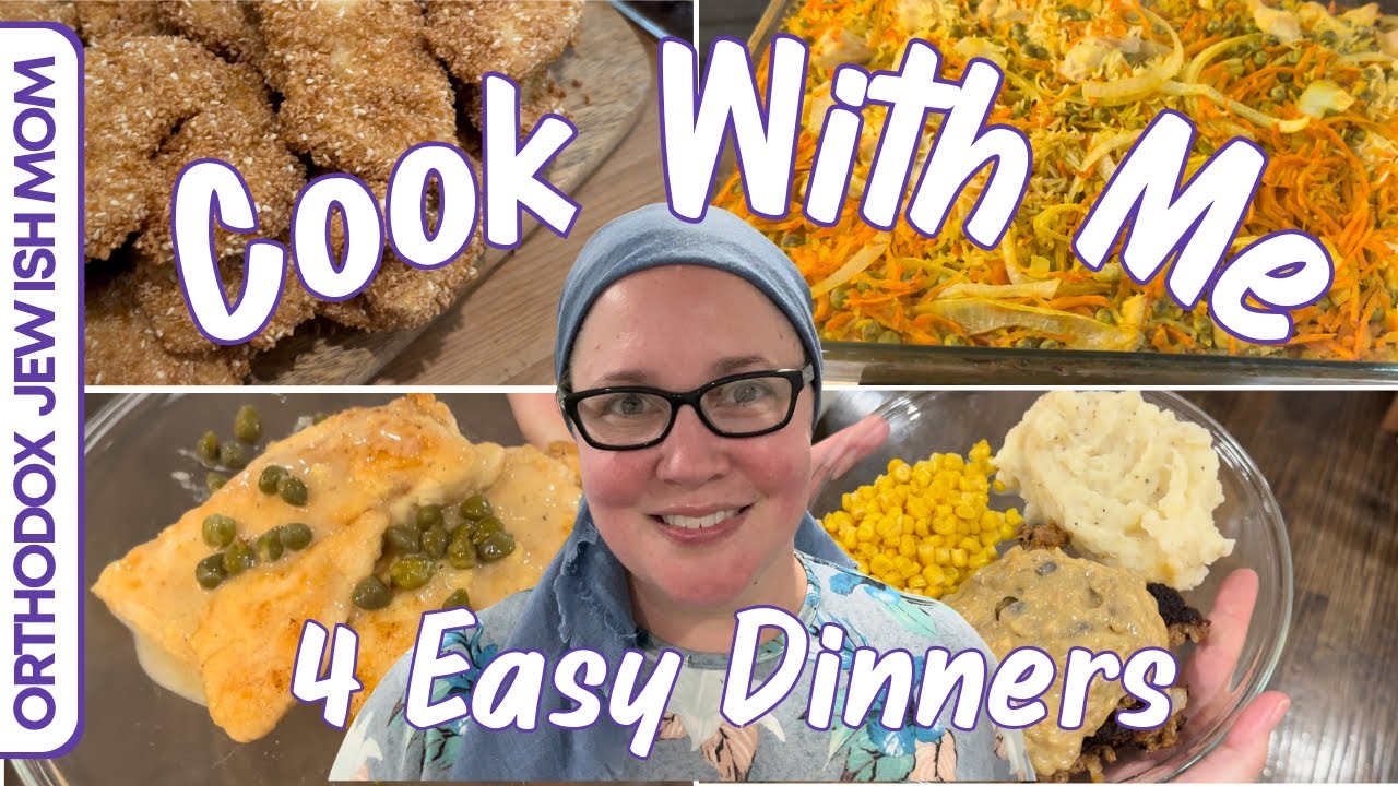 4 Easy Dinners | Kosher • Gluten Free • Dairy Free | Orthodox Jewish Mom (Jar of Fireflies)