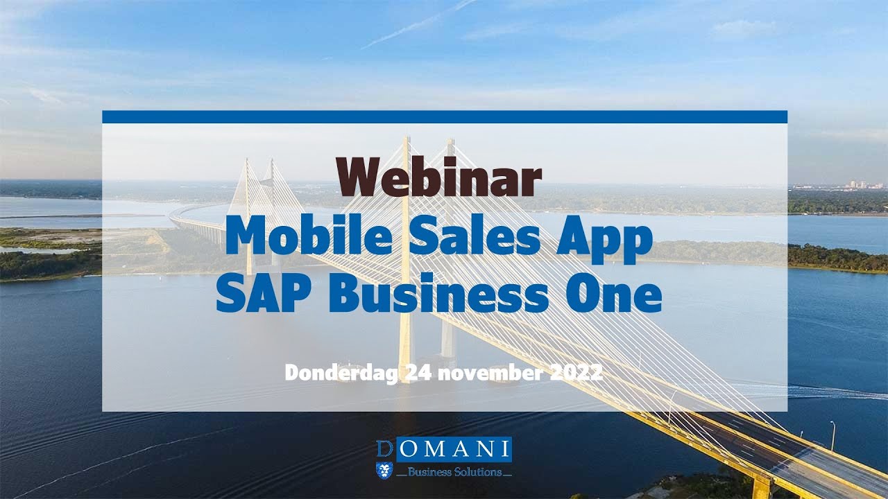 Webinar Mobile Sales App SAP Business One