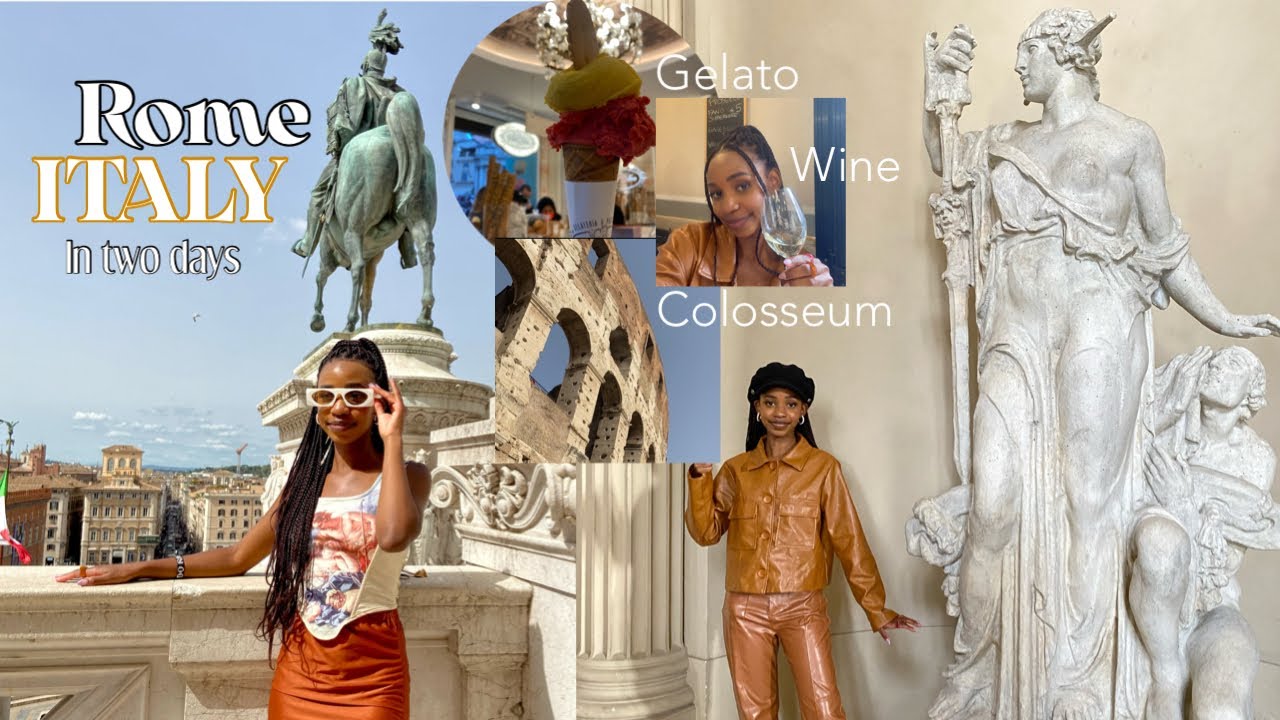 🇮🇹Two days in Italy, Rome: Touring, The Colosseum, Gelato and pizza🍕